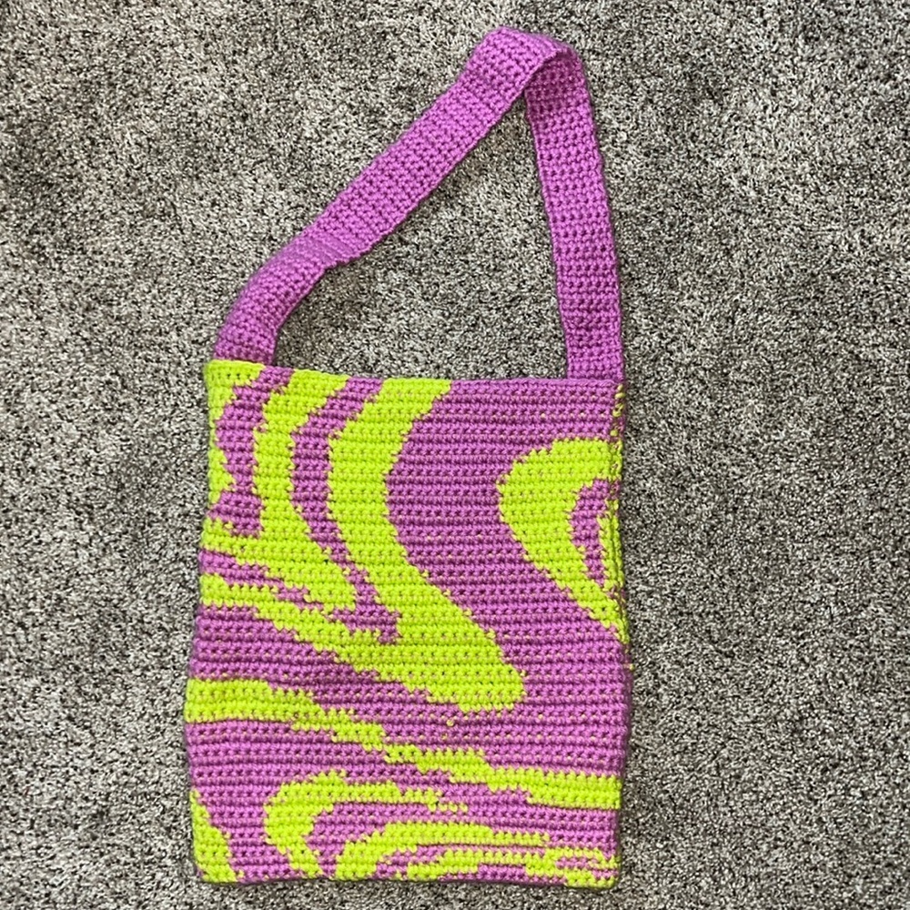 Handmade Crochet Bag 10x12 inches - Picture 1 of 4